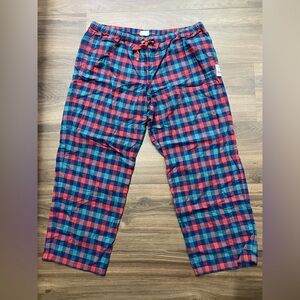 Life Is Good Red/Blue Plaid Sleep Pants Women’s Size XXL